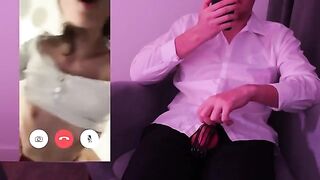 The guy broke off in the middle of a video call