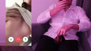The guy broke off in the middle of a video call