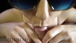 Foreskin lovers only! Uncut cock play with cum in mouth and smegma
