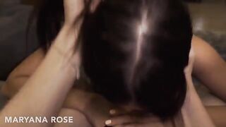 A hot girl, Maryana Rose, learns to fuck hard with her friend's guidance