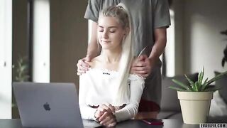Eva Elfie got creampied after a steamy zoom class