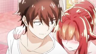 The guy managed to fuck a red-haired tsundere with small tits