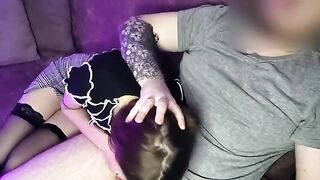 The guy became bored and started fucking the girl sitting next to him