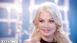A stunning blonde, Riley Steel, gets a private room and her man on a rod