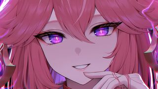 Yae Miko's foot fetish JOI action can make you cum quickly