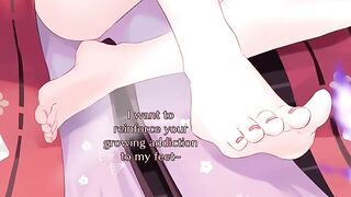 Yae Miko's foot fetish JOI action can make you cum quickly