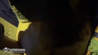 A guy had sex with Spanish brunette and squirted her cum on her face after a party