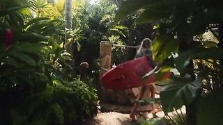 Petite blonde babe enjoys sea sex and surfing in a steamy vlog