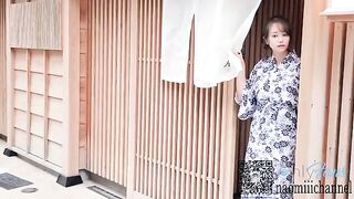 A Japanese samurai passionately fucked his girlfriend