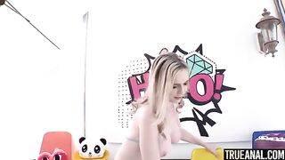 Blonde Rebel Rhyder gets her asshole gapped hard in this hot anal scene