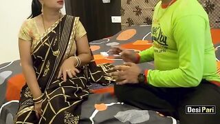 The step mom saved her daughter's marriage with the help of Desi Pari's seductive skills
