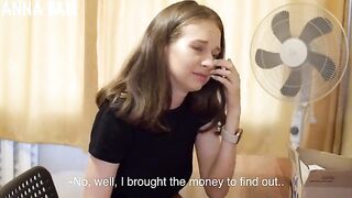 The postman delivered the wrong parcel to the house, and the girl was not dressed