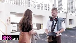 The best foursome with sexy teens in a freeuse movie
