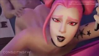 Hentai compilation with Fortnite Haze's best 3D scenes
