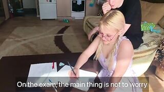 The student could not concentrate on her studies, so she made a bold move