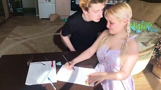 The student could not concentrate on her studies, so she made a bold move