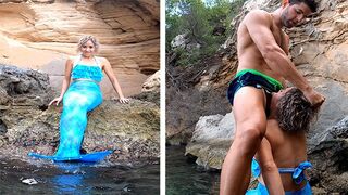 I was sailing with friends and met a mermaid slut