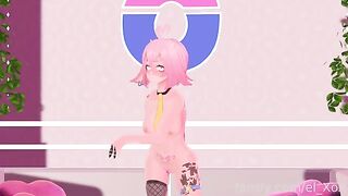 A VTuber experiences anal for the first time with a butt plug