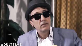 Inked MILF Anna Bell Peaks gets banged in public by horny grandfather