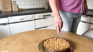 The stepson fucks his stepmom and a Tantaly doll in the kitchen