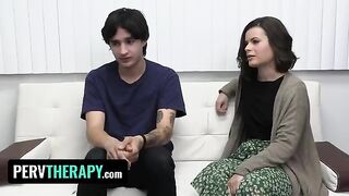 Pervert stepsiblings seduce hot MILF doctor Aaliyah Love for kinky sex
