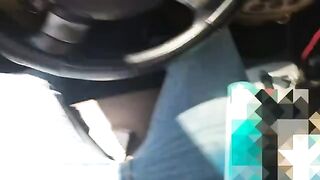 My nosy neighbor caught me jerking off in my car, she threatened to tell the residence