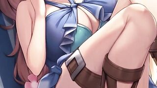 Raphtalia relieves your cock with her deepthroat and anal skills in this hentai JOI video