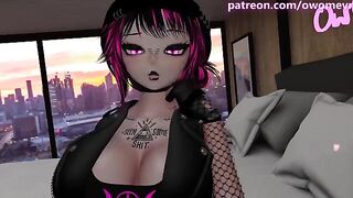 A goth girl named Jess is very horny and wants to have sex with you