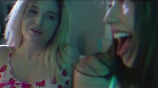 Kinky lesbians Madi Meadows and Lexi Lore in intense action