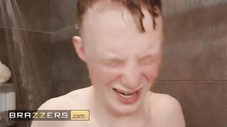 Old book trick works on the plumber, courtesy of Brazzers