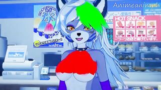 Roxanne Wolf fucked by a giant robot in an uncensored scene
