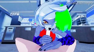 Roxanne Wolf fucked by a giant robot in an uncensored scene