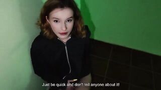 My parents are at home, let's fuck in the entrance hallway