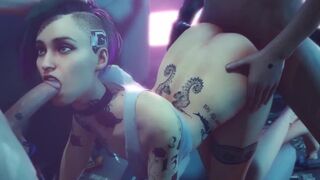 Cyberpunk 2077 Judy Alvarez and Panam sex compilation