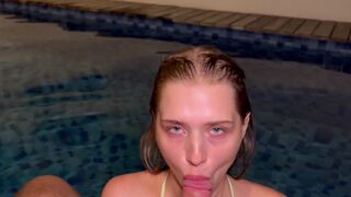 A girl from California likes having sex and relaxing in the pool
