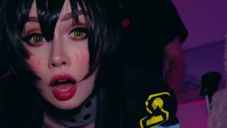 Tamaki tried to attract guys, but when she failed, she became a slut - CUT version