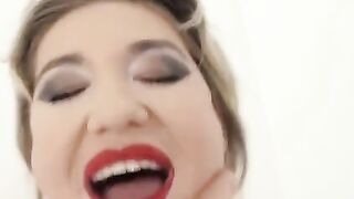 Blonde Nympho Nikky Dikky can't contain her thirst for anal, pushing limits