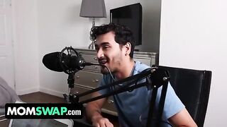 Mellanie Monroe and Ms Visual swap asses with her Latino stepsons