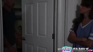 Skinny petite teen Selena Love gets fucked hard by her stepdad
