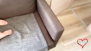 The girl was stuck, so she called and got intimate
