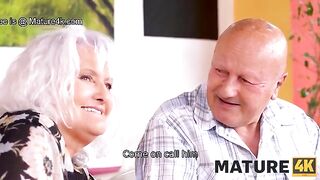 Guy fucked sexy MILF in front of her hubby