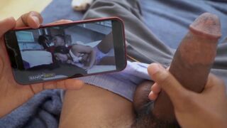 Lil D jacking off to his own video with Julz Gotti