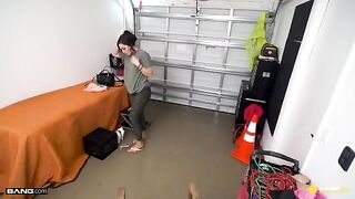 Demi Diveena offers her bubble butt to get car insurance