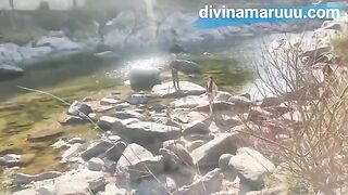 A babe has sex on the public in the mountains of Cordoba