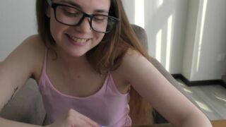 The naughty bookworm has learned the secrets of anatomy