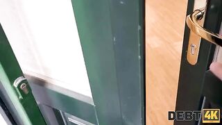 Nympho babe Lia Missy fucks with a guy to settle her debts