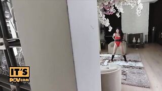 Brenna Sparks, a mistress with a juicy ass, fucks her stepson passionately