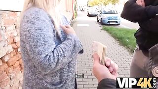 The man tried to seduce a busty girl in front of her boyfriend