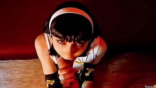 The nun came to pray for my soul on Halloween night, but she fucked me