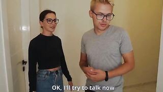 The husband watched as his wife was being taken by a realtor to get a discount